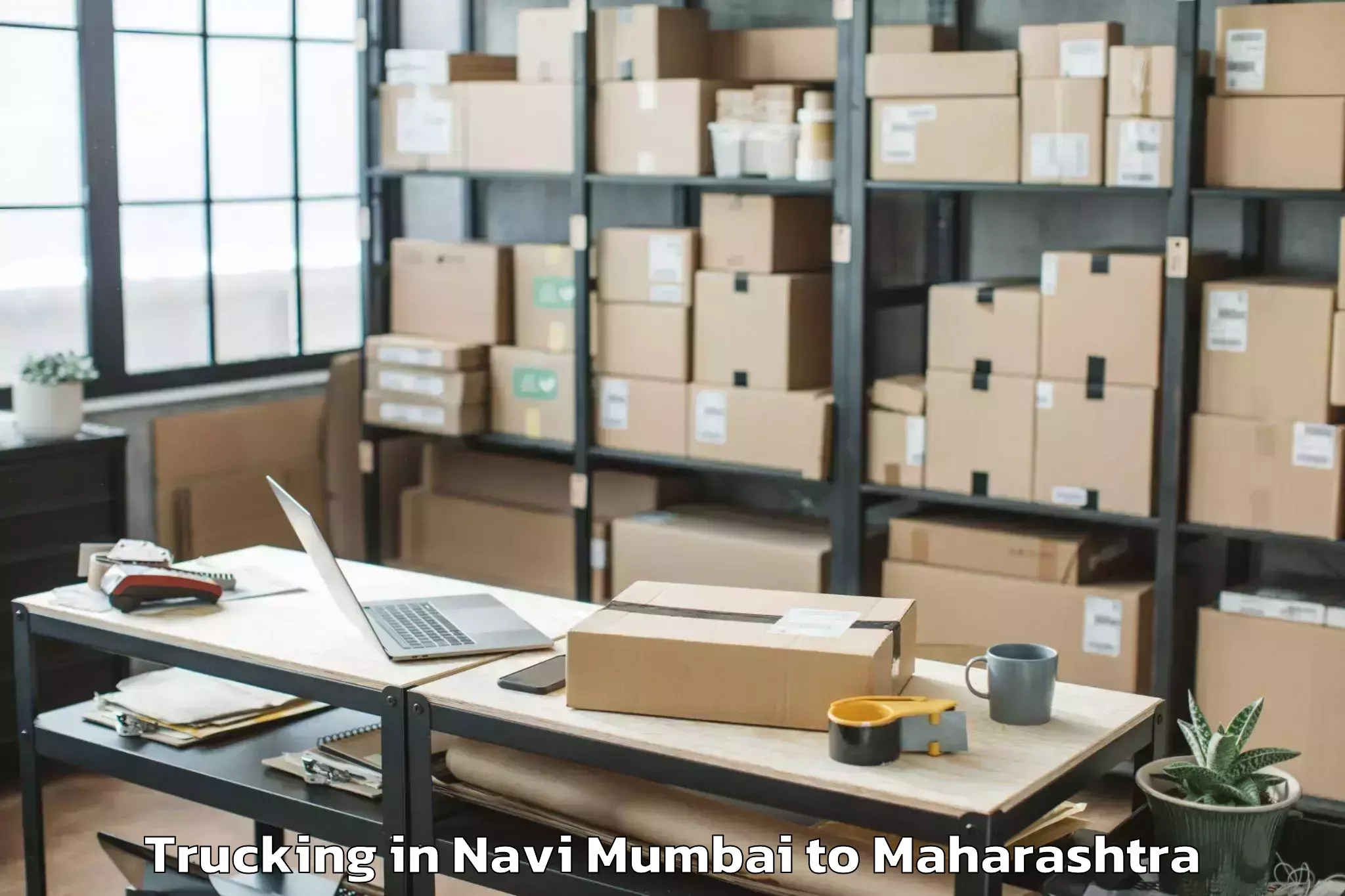 Top Navi Mumbai to Murtajapur Trucking Available